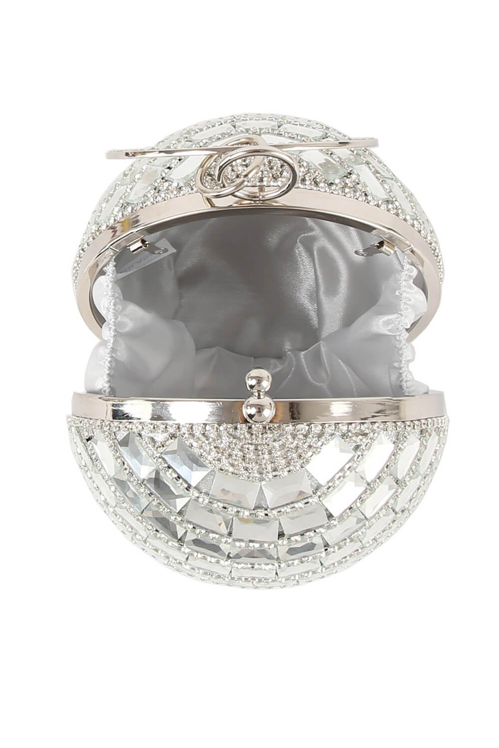 Rhinestone Disco Ball Evening Clutch Bag