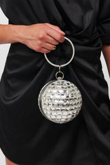 Rhinestone Disco Ball Evening Clutch Bag