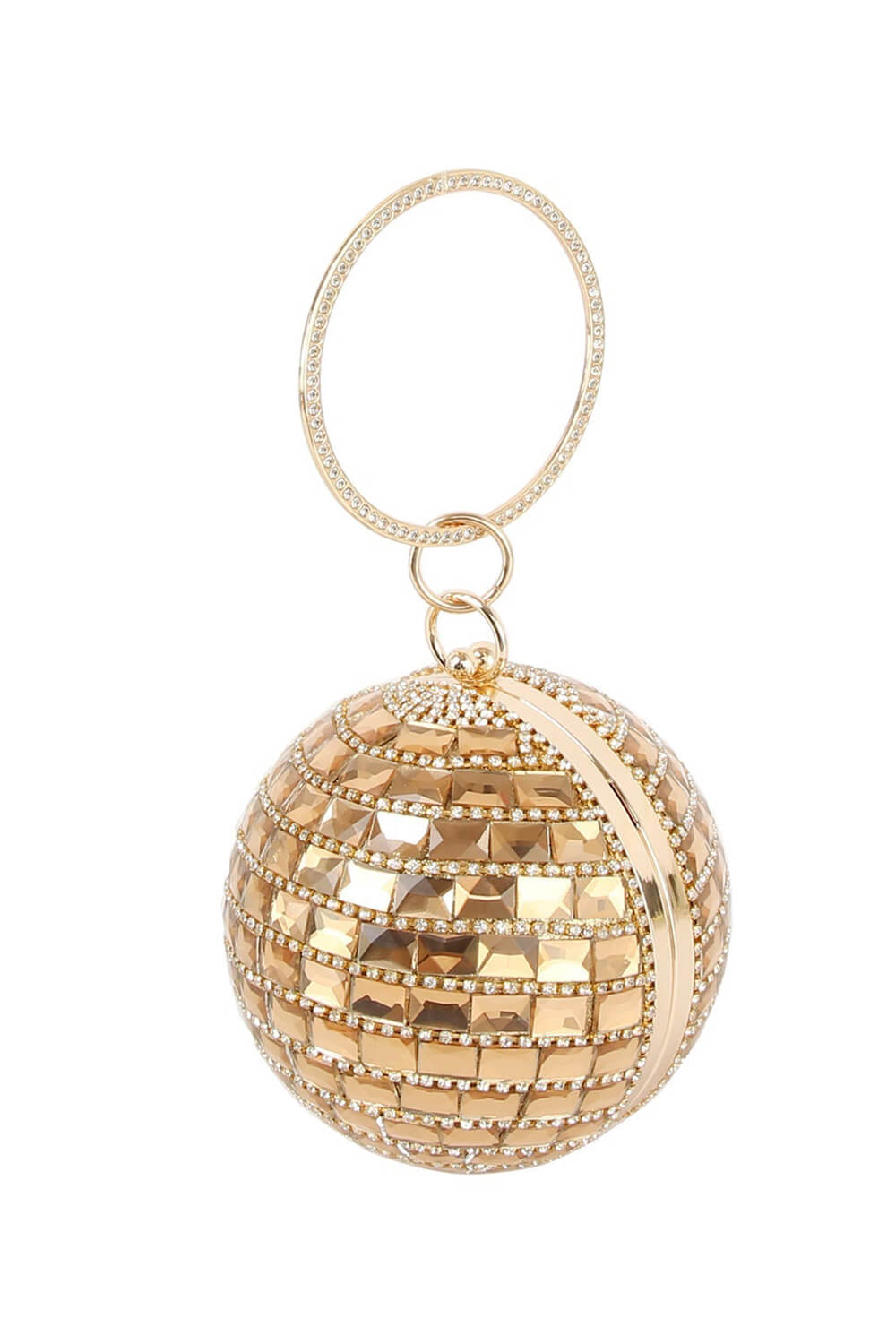 Rhinestone Disco Ball Evening Clutch Bag