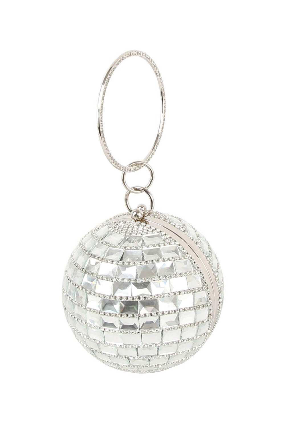 Rhinestone Disco Ball Evening Clutch Bag