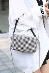 Mini Diamond-Like Rhinestones Baguette Bags Evening Crossbody Bag