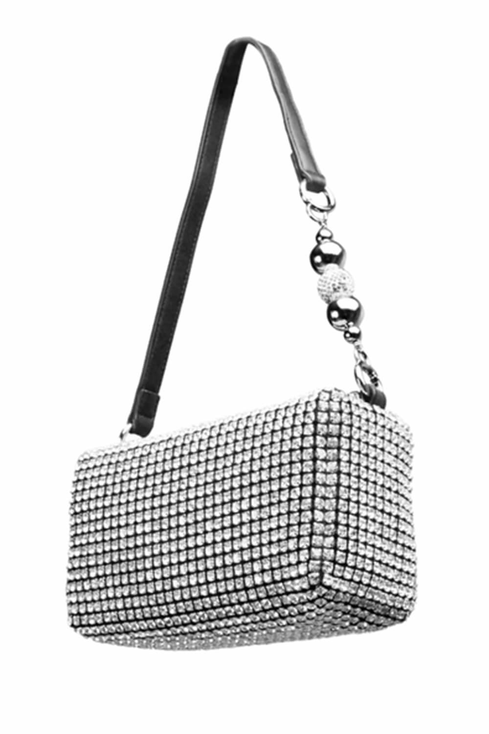 Mini Pearl Diamond Baguette Bags Evening Crossbody Bag