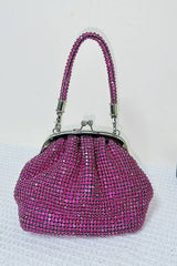 All Over Rhinestones Evening Clutch Bags With Straps