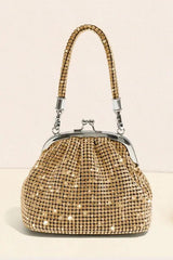 All Over Rhinestones Evening Clutch Bags With Straps