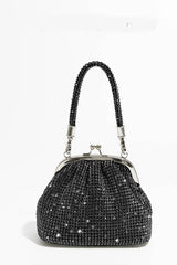 All Over Rhinestones Evening Clutch Bags With Straps