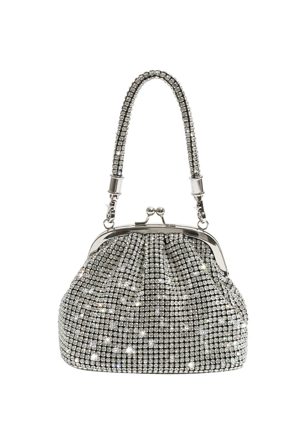 All Over Rhinestones Evening Clutch Bags With Straps