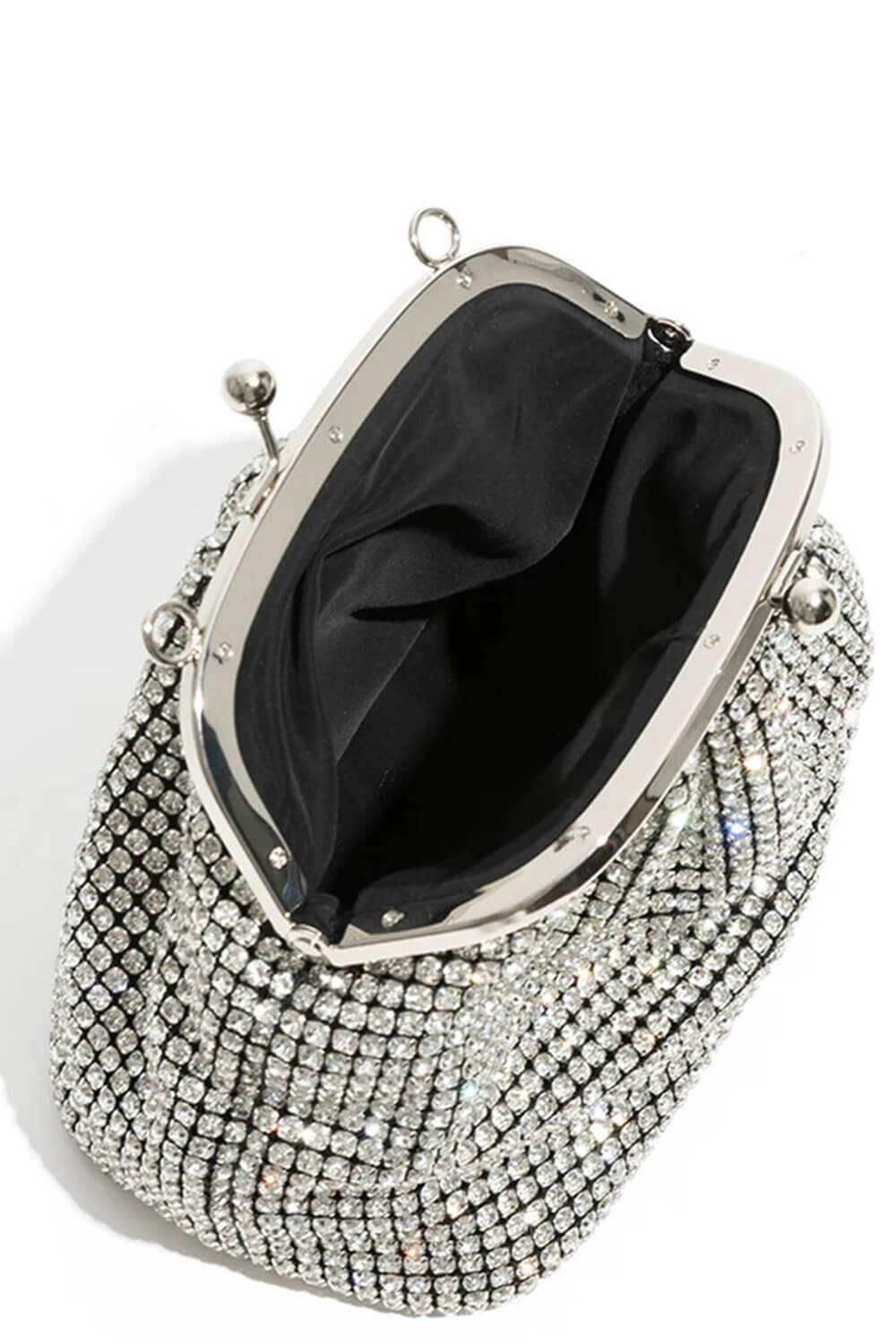 All Over Rhinestones Evening Clutch Bags With Straps