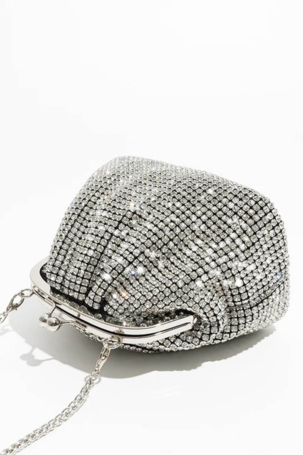 All Over Rhinestones Evening Clutch Bags With Straps