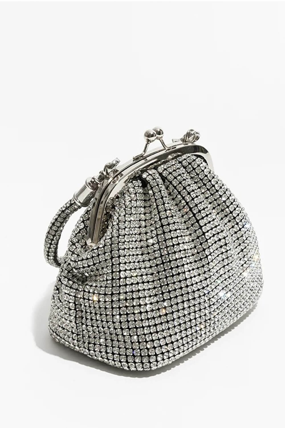 All Over Rhinestones Evening Clutch Bags With Straps