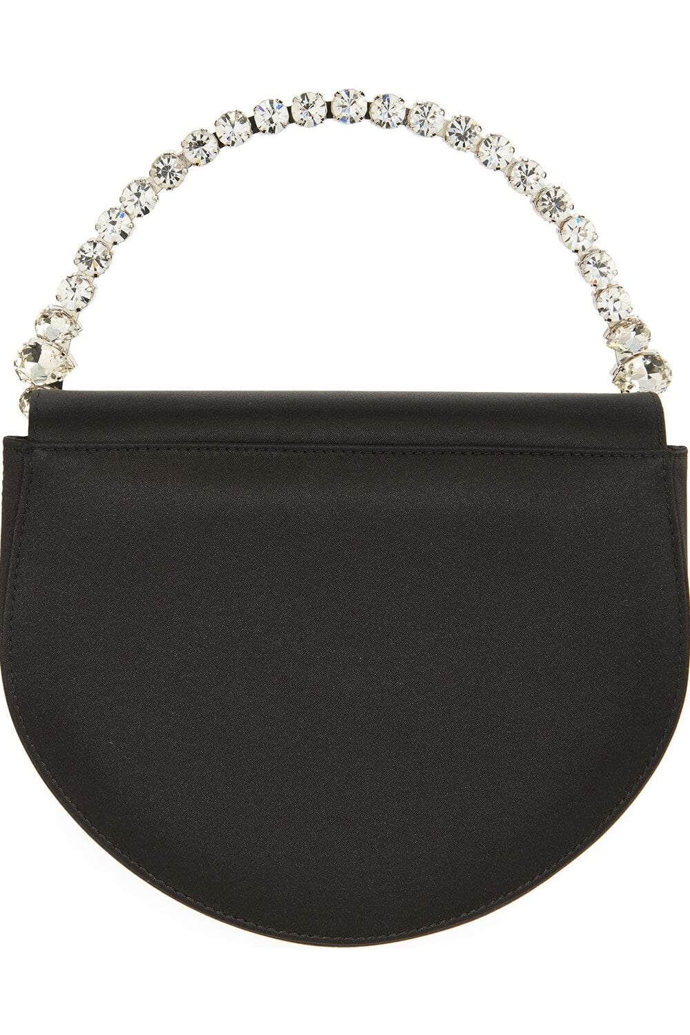 Rhinestones Embellished Satin Evening Clutch