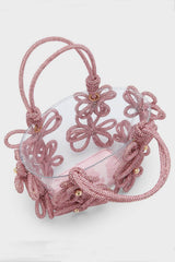 Metallic Bloom Mini Crystal-Embellished Pvc Tote