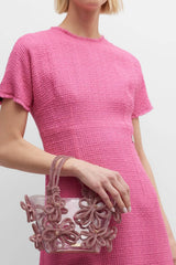 Metallic Bloom Mini Crystal-Embellished Pvc Tote