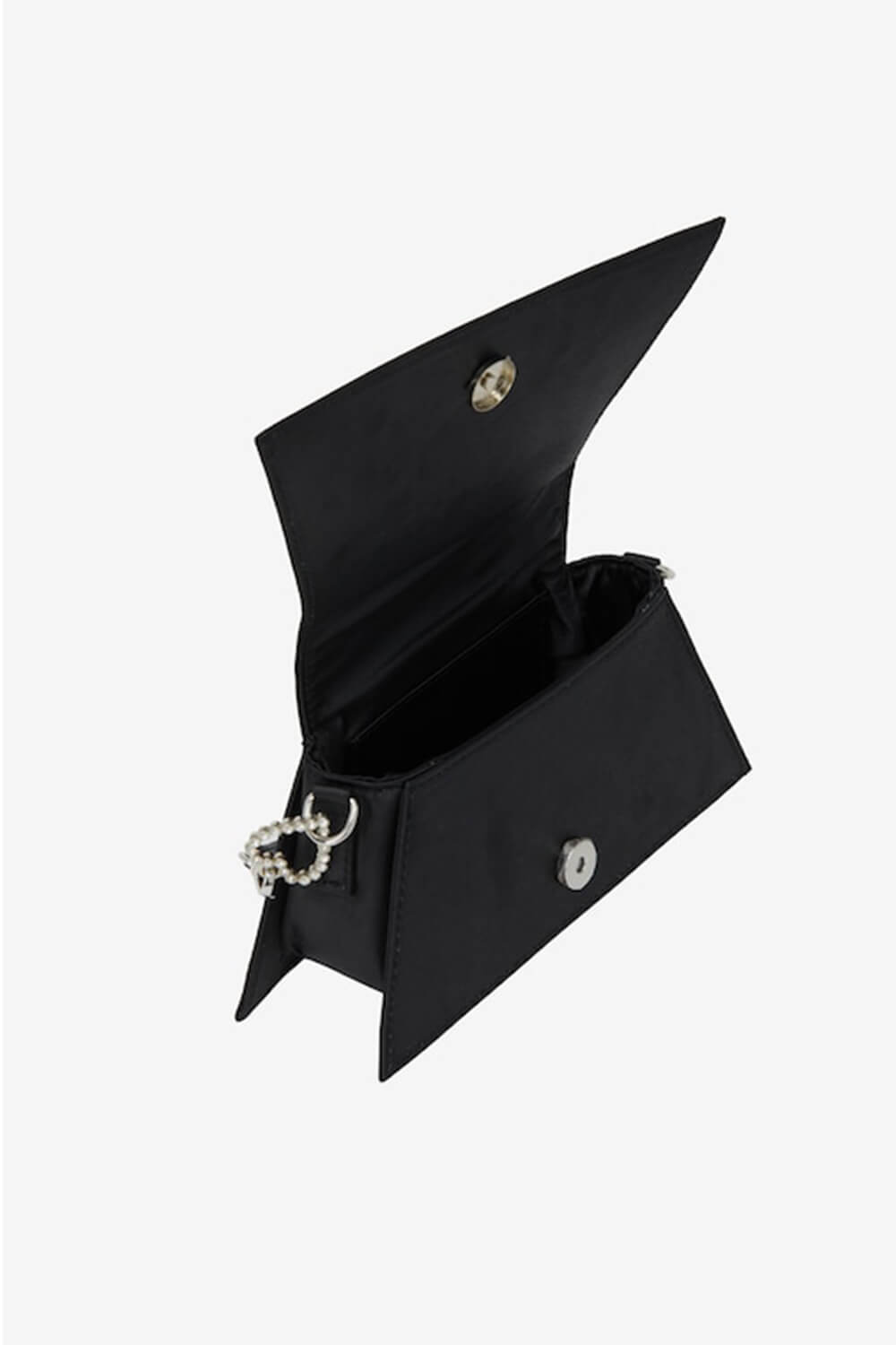 Satin Triple Heart Top-Handle Mini Bag