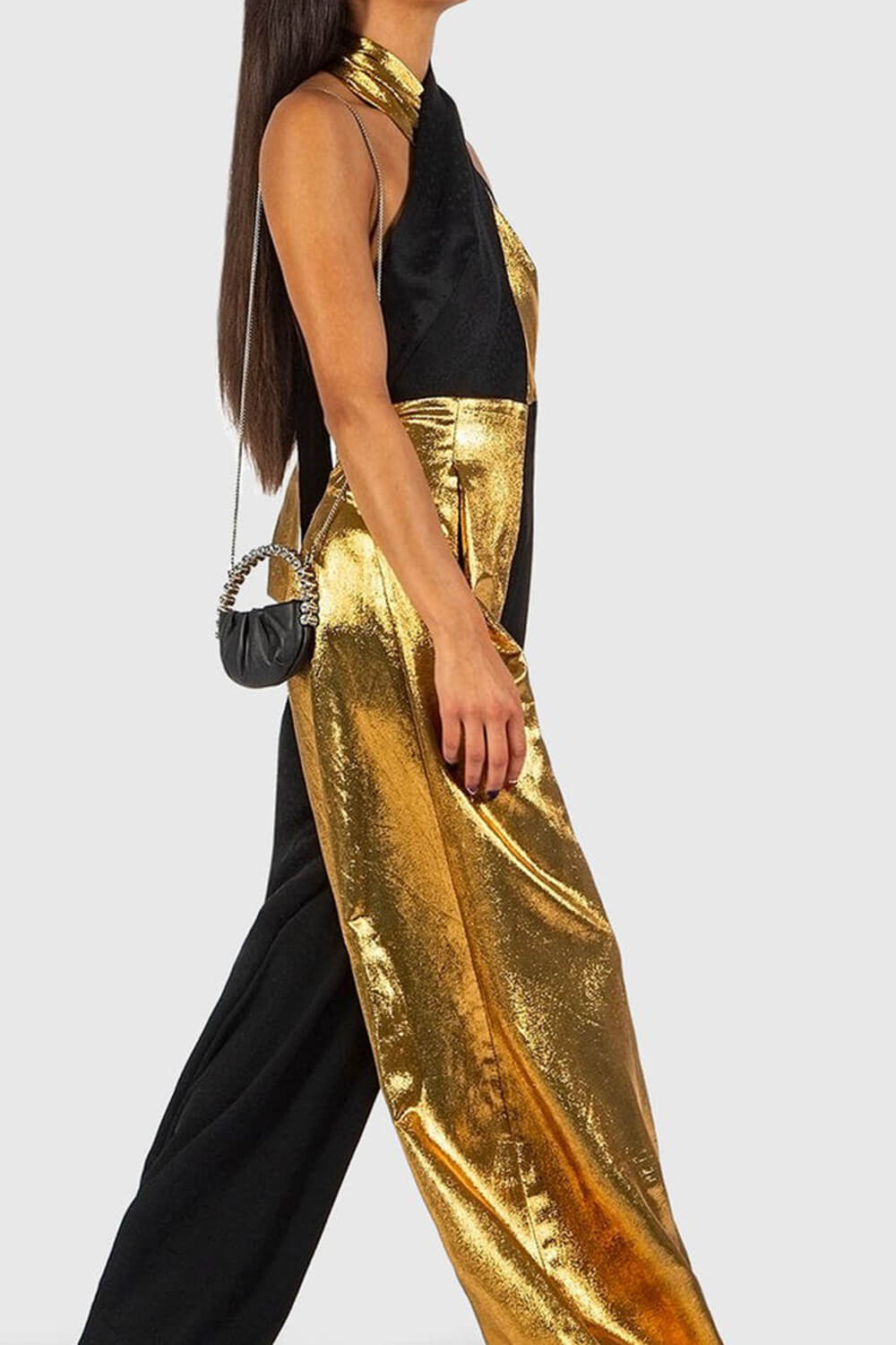 Metallic Embellished Rhinestone Evening Purse Clutch