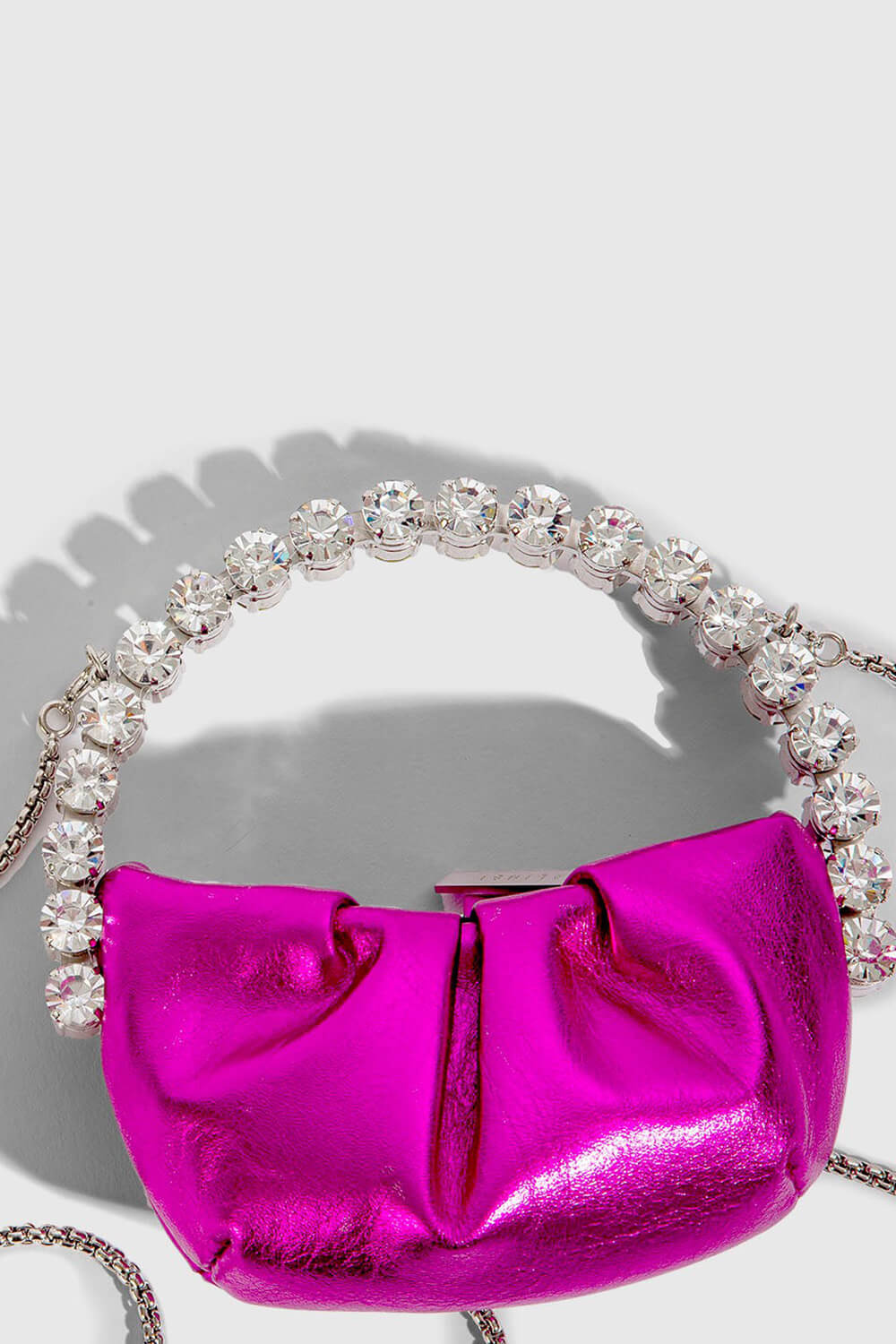 Metallic Embellished Rhinestone Evening Purse Clutch