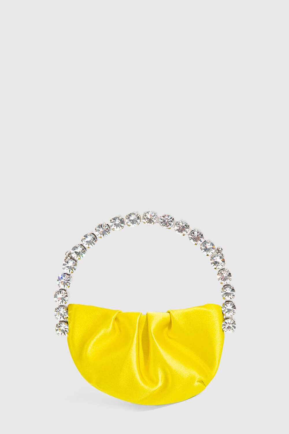 Satin Embellished Rhinestone Evening Purse Clutch