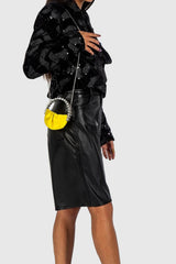 Satin Embellished Rhinestone Evening Purse Clutch