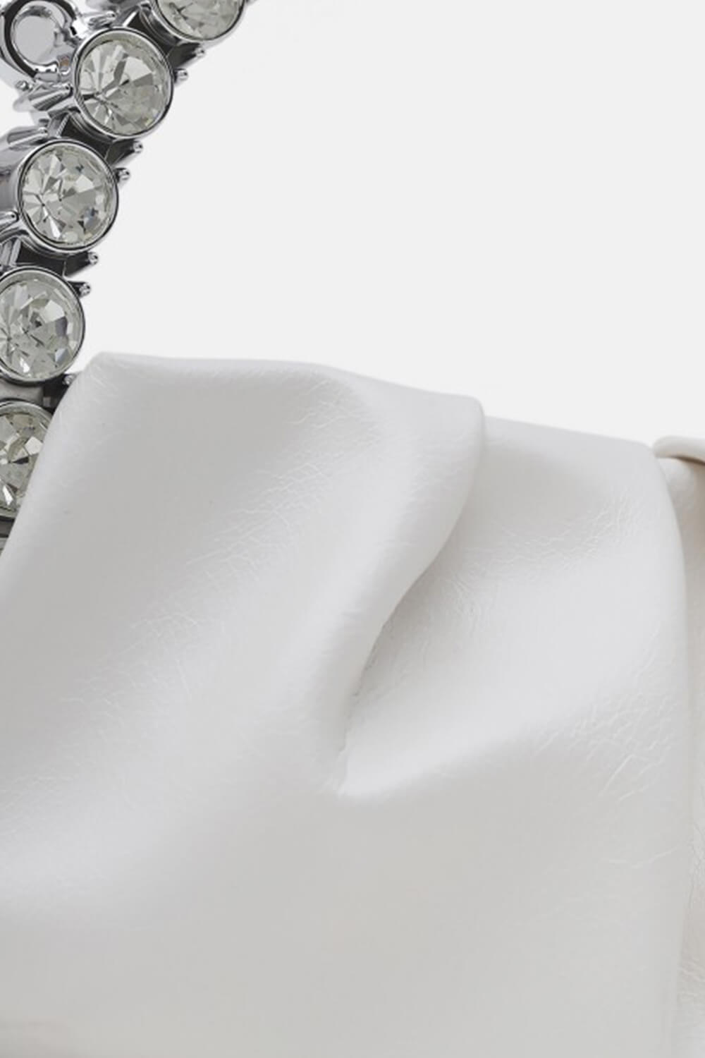 Satin Embellished Rhinestone Evening Purse Clutch