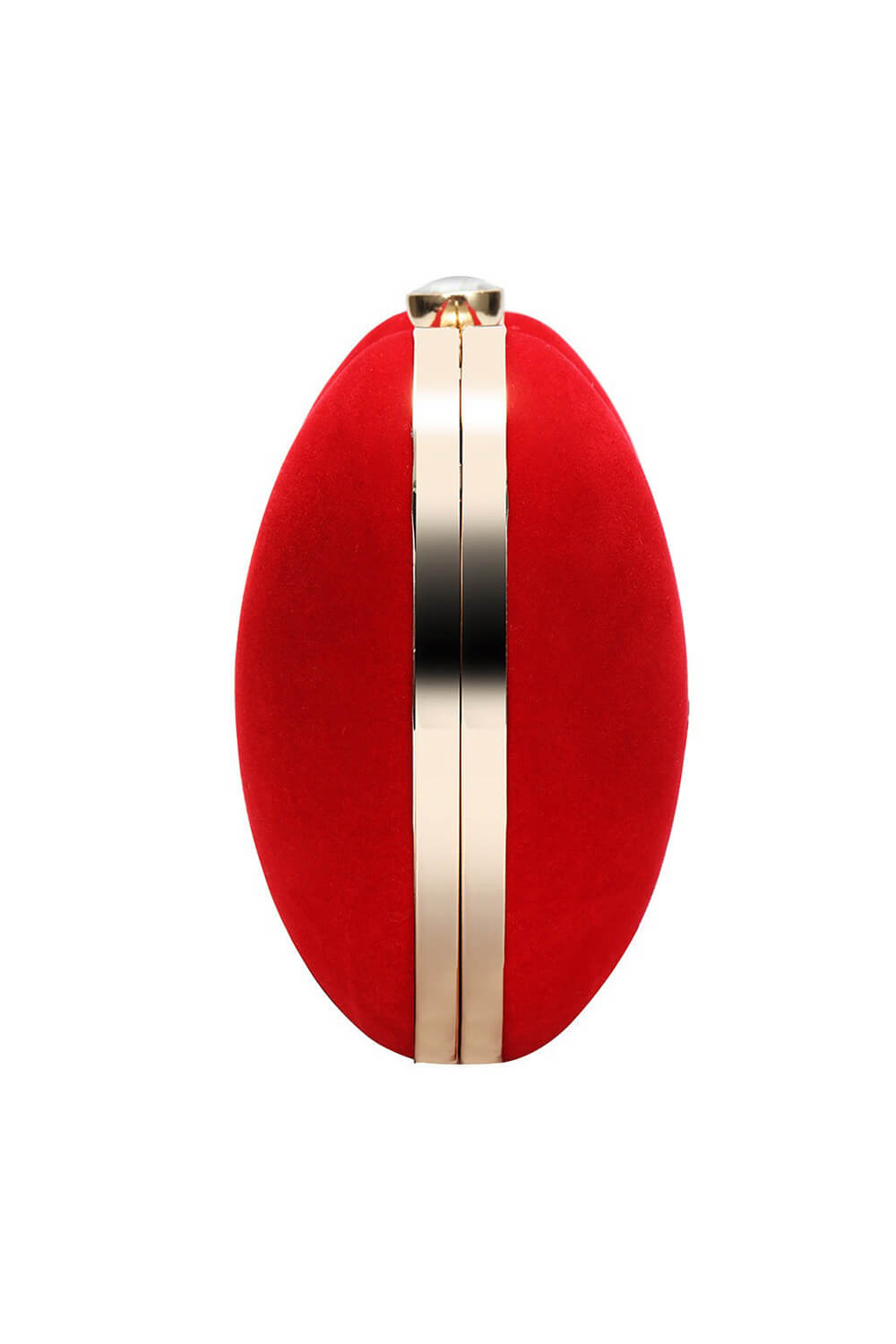 Velvet Heart Evening Clutch Bag With Chains