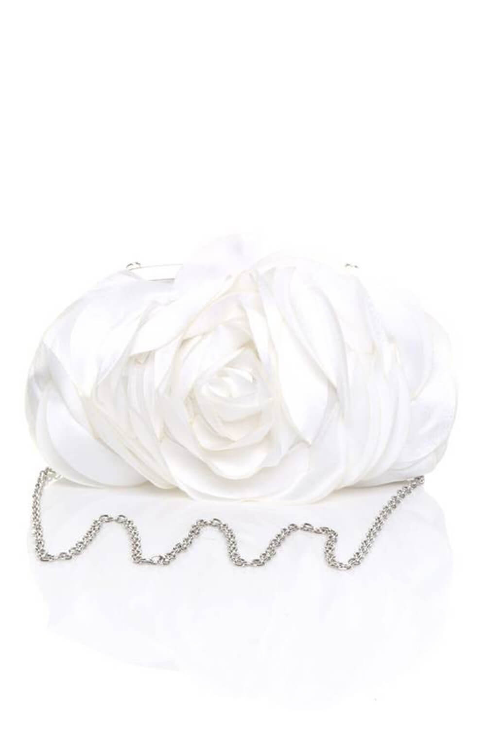 Flower Shaped Wedding Evening Clutch With Straps