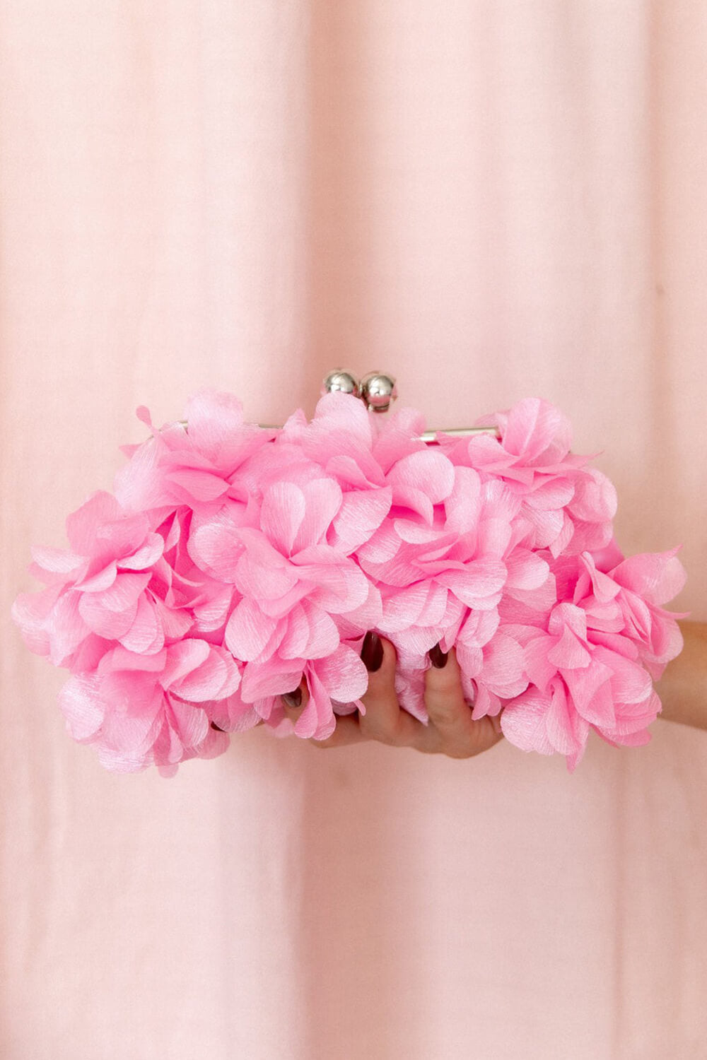 Flower Petal Wedding Evening Clutch With Straps