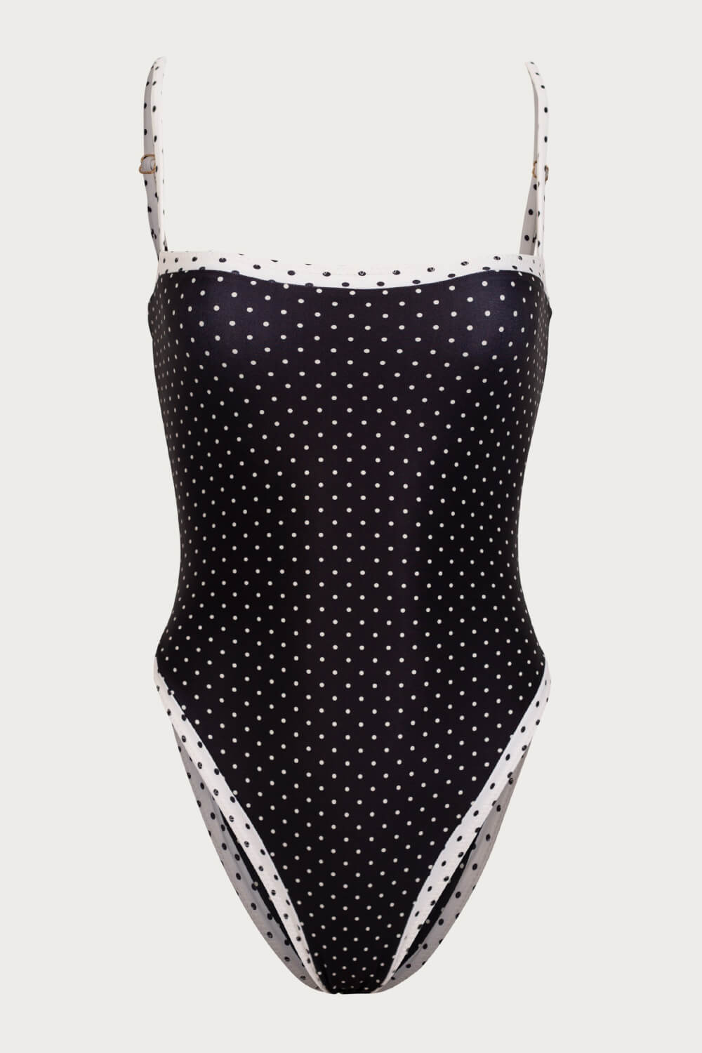 Colorblock Polka Dot One-Piece Swimsuit