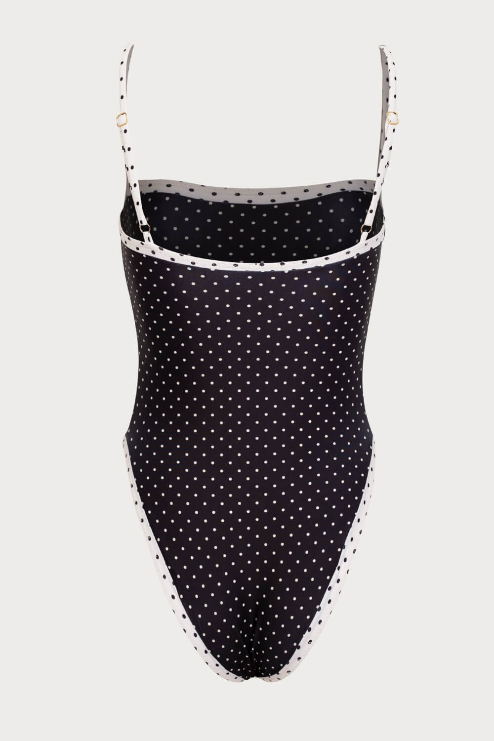 Colorblock Polka Dot One-Piece Swimsuit