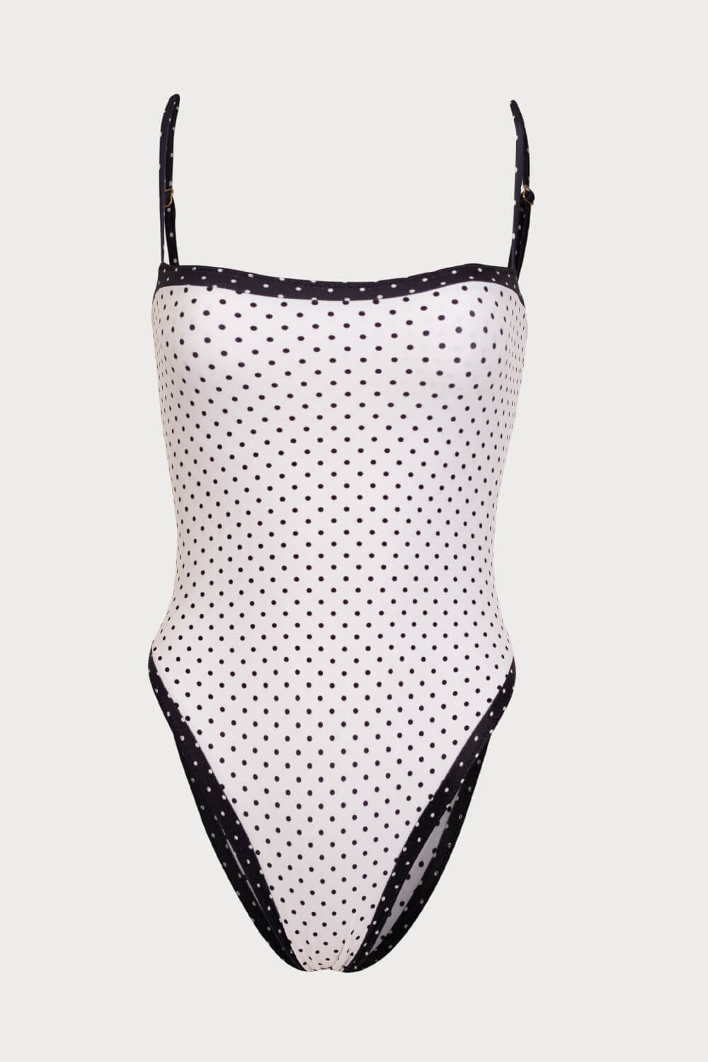 Colorblock Polka Dot One-Piece Swimsuit