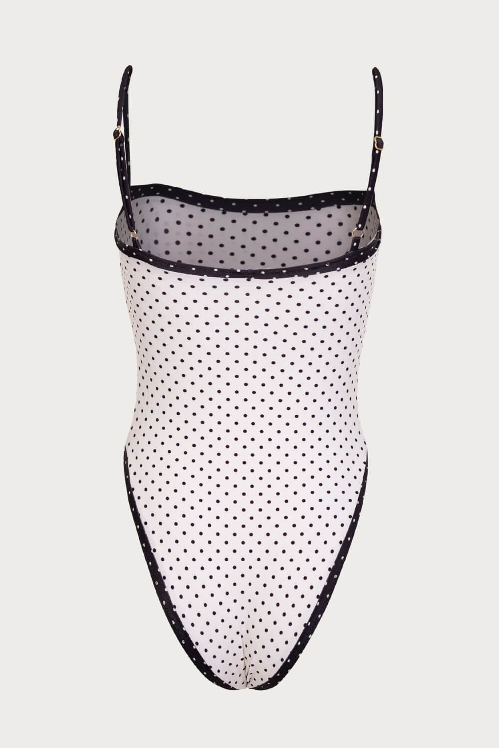 Colorblock Polka Dot One-Piece Swimsuit