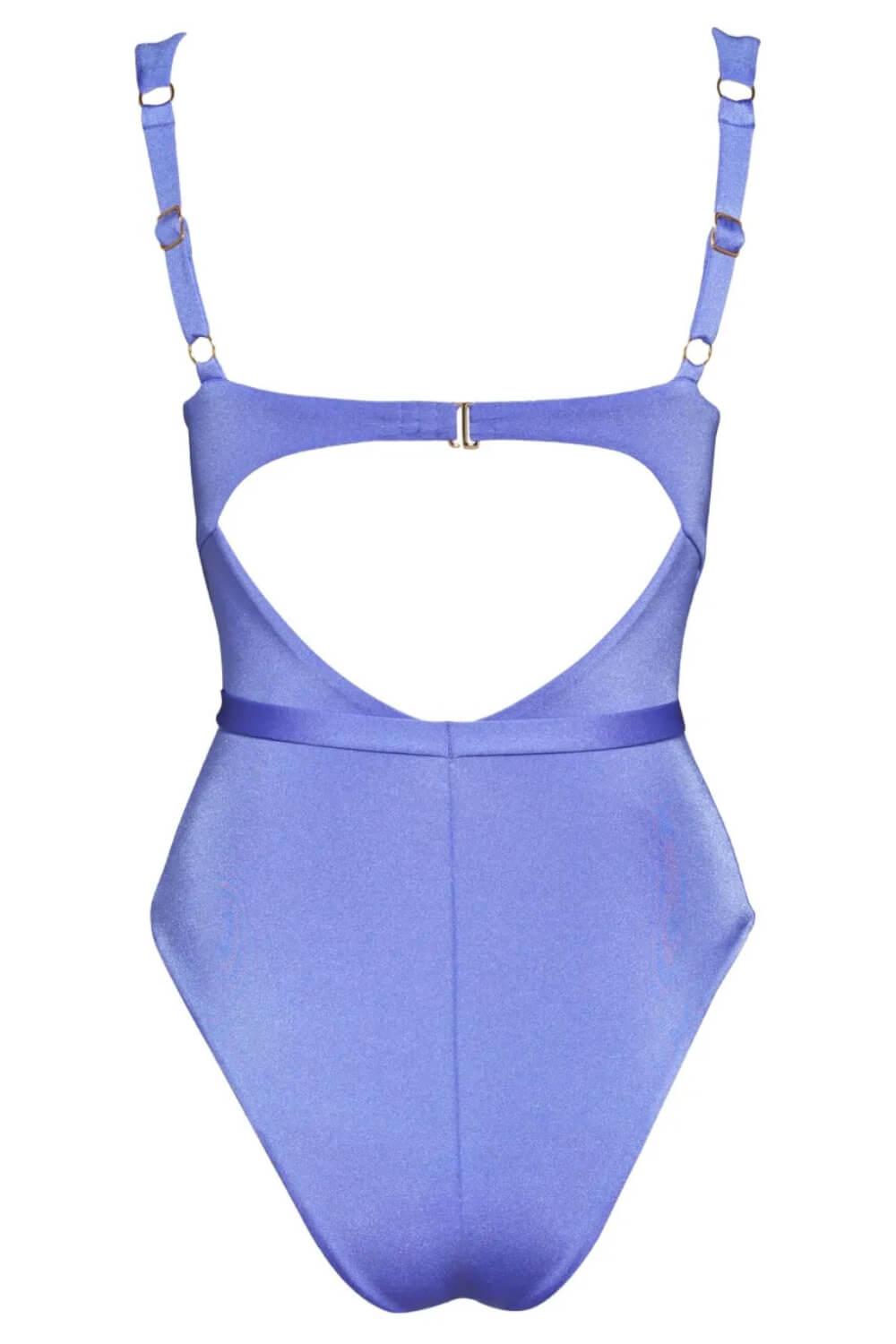 Ruched Balconette Underwire Seashell Belted One Piece Swimsuit