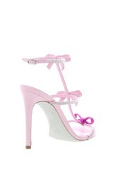 Crystal Ribbons-Detail Embellished Stiletto Heeled Sandals