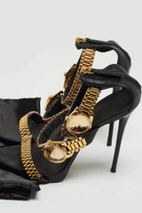 Watch Strap Open Toe Stiletto Heel Sandals
