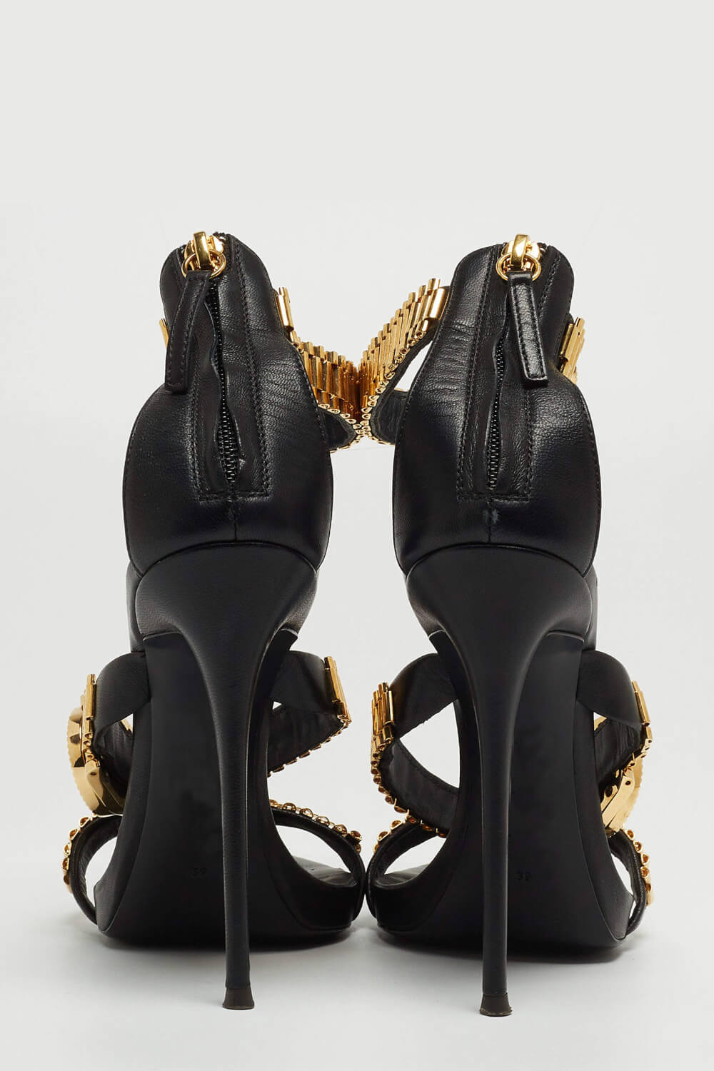 Watch Strap Open Toe Stiletto Heel Sandals