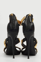 Watch Strap Open Toe Stiletto Heel Sandals