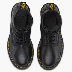 Round Toe PU Lace-up Combat Boots